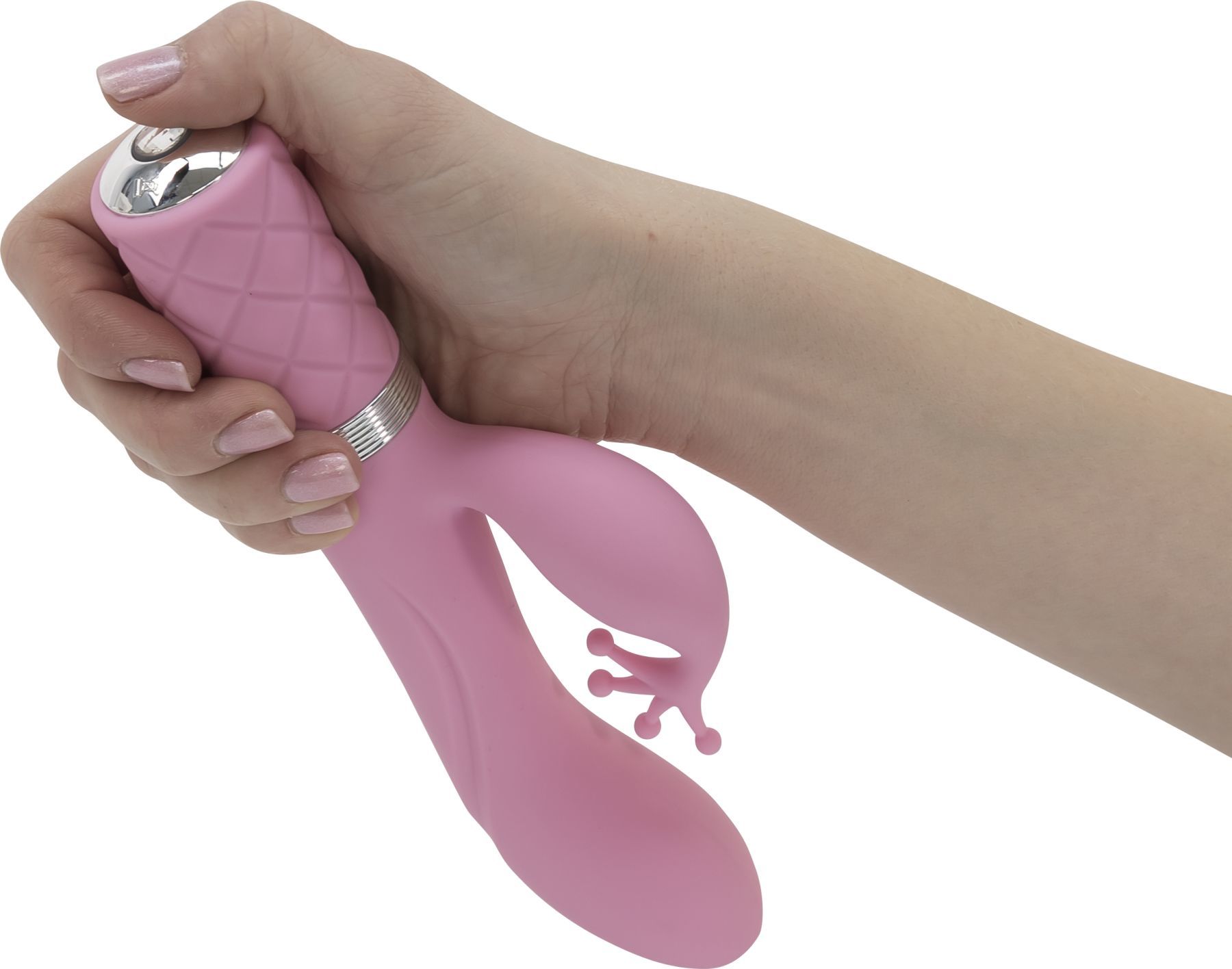 Розкішний вібратор кролик pillow talk kinky pink з кристалом Сваровські, потужний Розкішний вібратор кролик pillow talk kinky pink з кристалом Сваровські, потужний