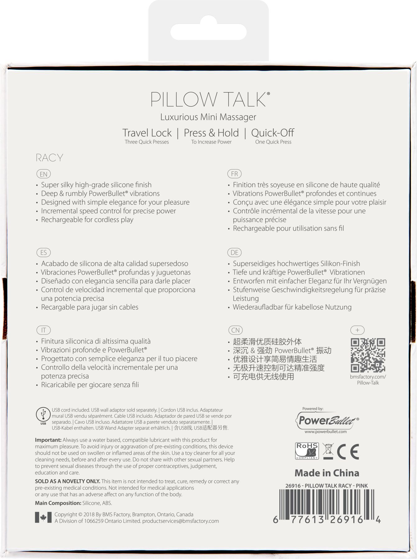 Розкішний вібратор pillow talk racy pink з кристалом swarovski для точки g, подарункове паковання Розкішний вібратор pillow talk racy pink з кристалом swarovski для точки g, подарункове паковання