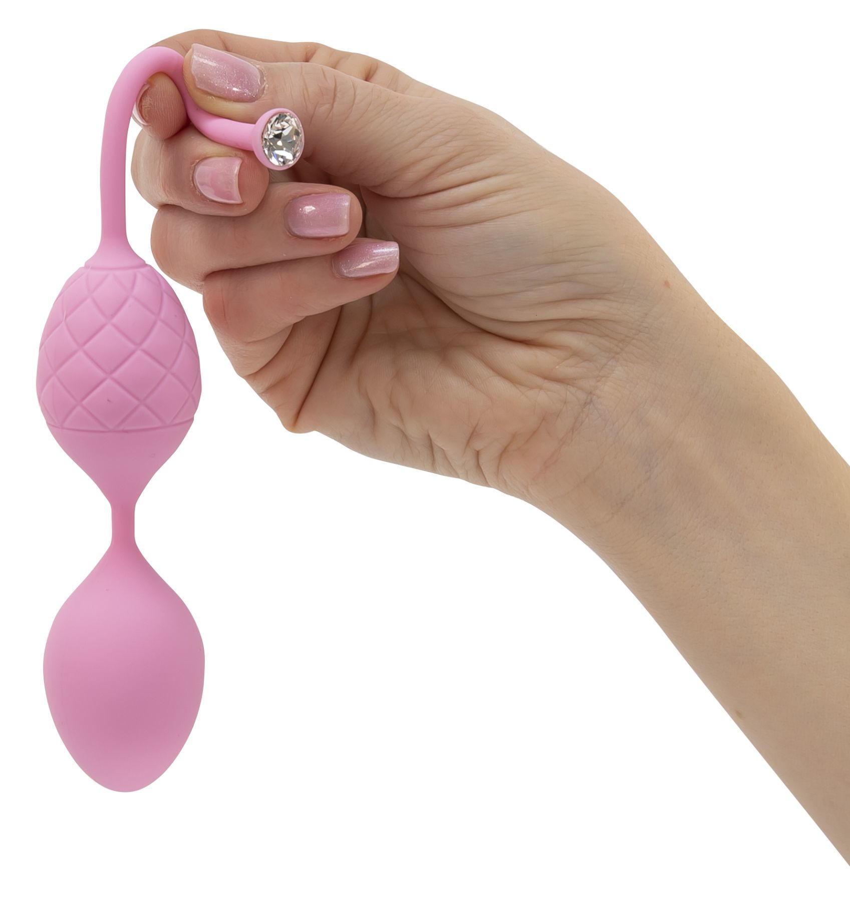 Розкішні вагінальні кульки pillow talk frisky pink з кристалом, діаметр 3,2 см, вага 49 75гр Розкішні вагінальні кульки pillow talk frisky pink з кристалом, діаметр 3,2 см, вага 49 75гр
