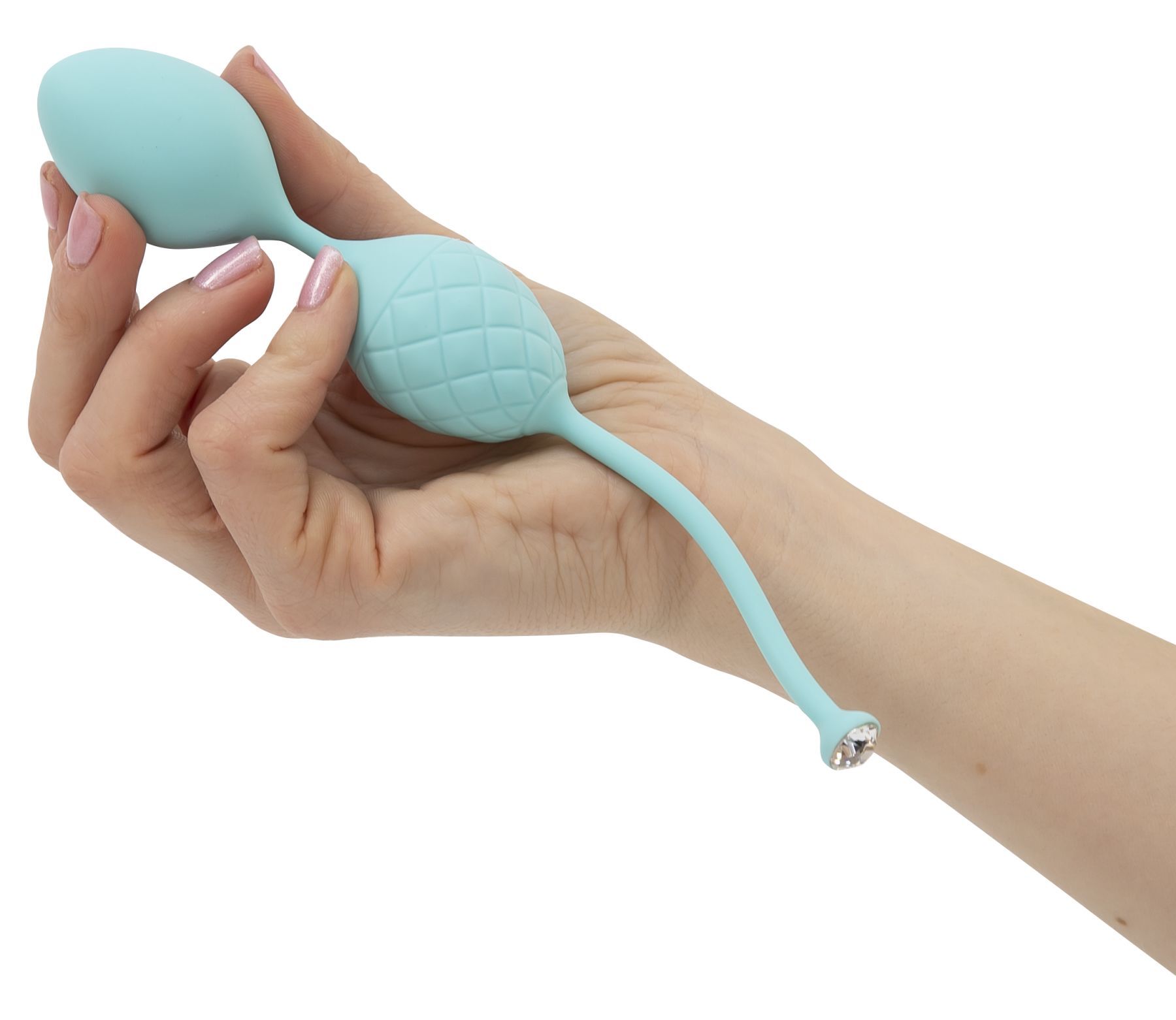Розкішні вагінальні кульки pillow talk frisky teal з кристалом, діаметр 3,2 см, вага 49 75 гр Розкішні вагінальні кульки pillow talk frisky teal з кристалом, діаметр 3,2 см, вага 49 75 гр