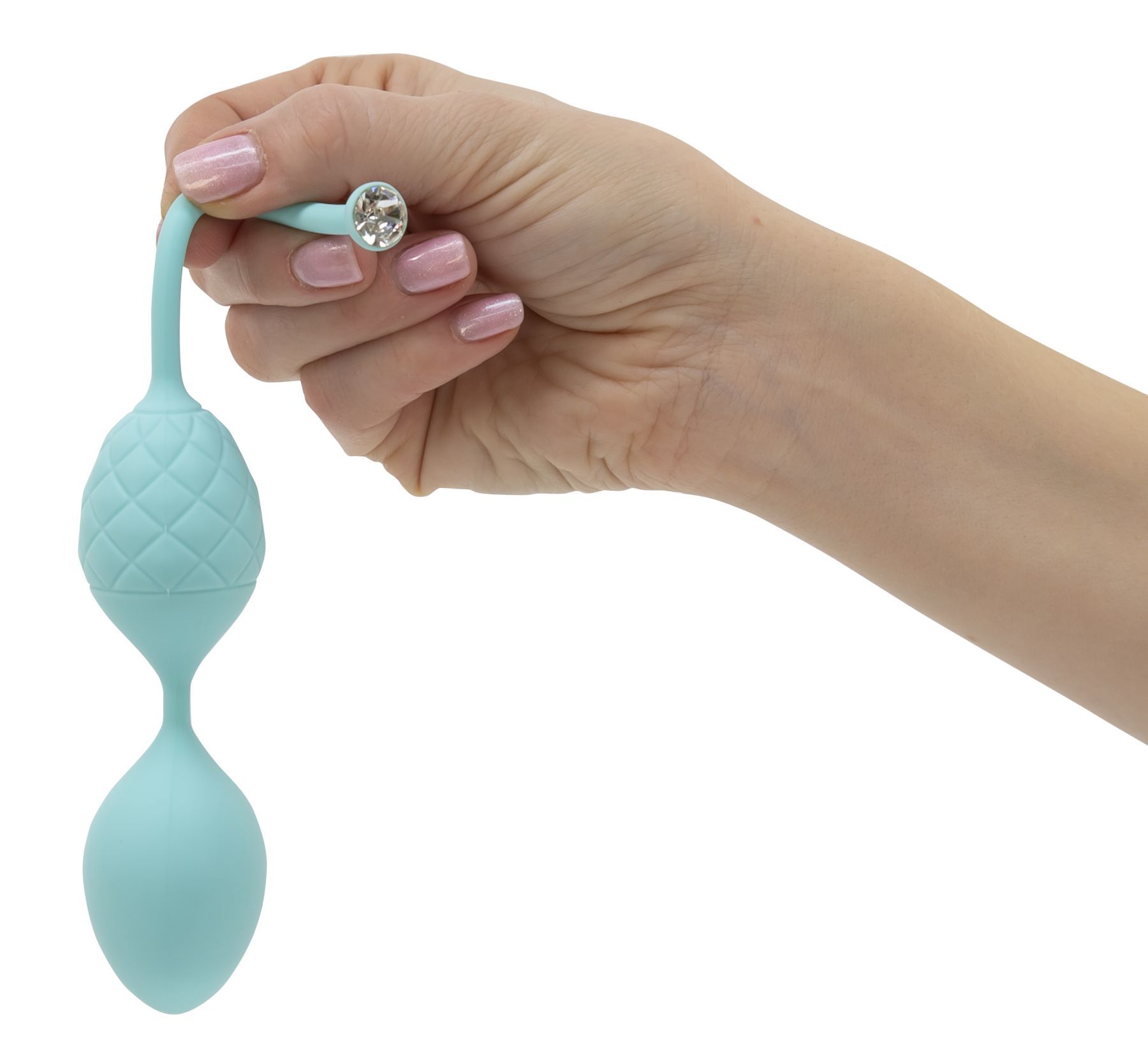 Розкішні вагінальні кульки pillow talk frisky teal з кристалом, діаметр 3,2 см, вага 49 75 гр Розкішні вагінальні кульки pillow talk frisky teal з кристалом, діаметр 3,2 см, вага 49 75 гр