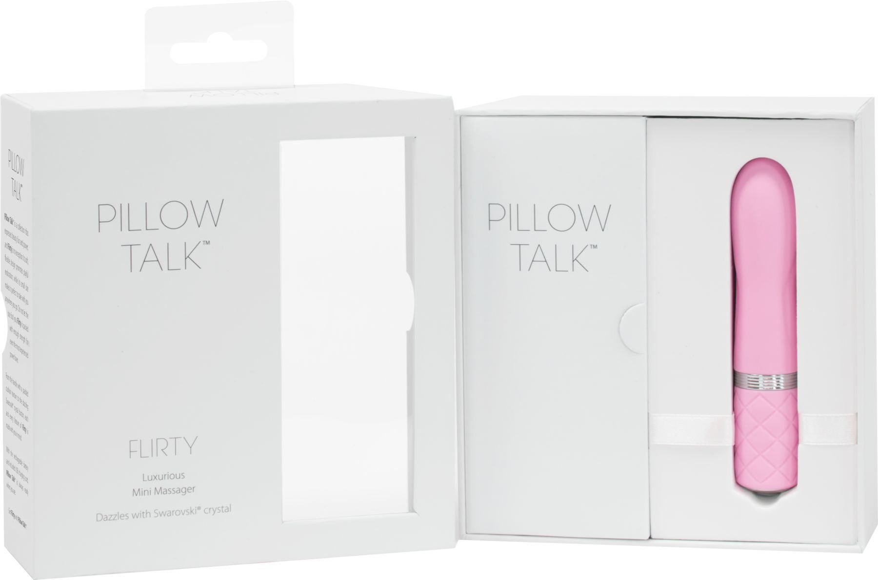 Розкішний вібратор pillow talk flirty pink з кристалом swarovski, гнучка головка Розкішний вібратор pillow talk flirty pink з кристалом swarovski, гнучка головка