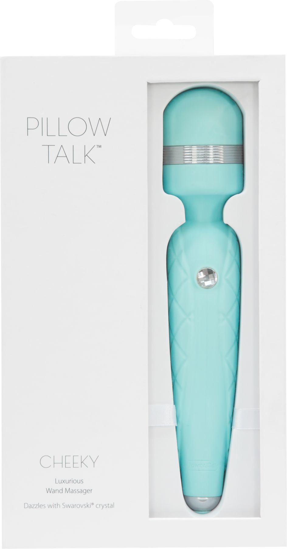 Розкішний вібромасажер pillow talk cheeky teal з кристалом swarovski, плавне підвищення потужності Розкішний вібромасажер pillow talk cheeky teal з кристалом swarovski, плавне підвищення потужності
