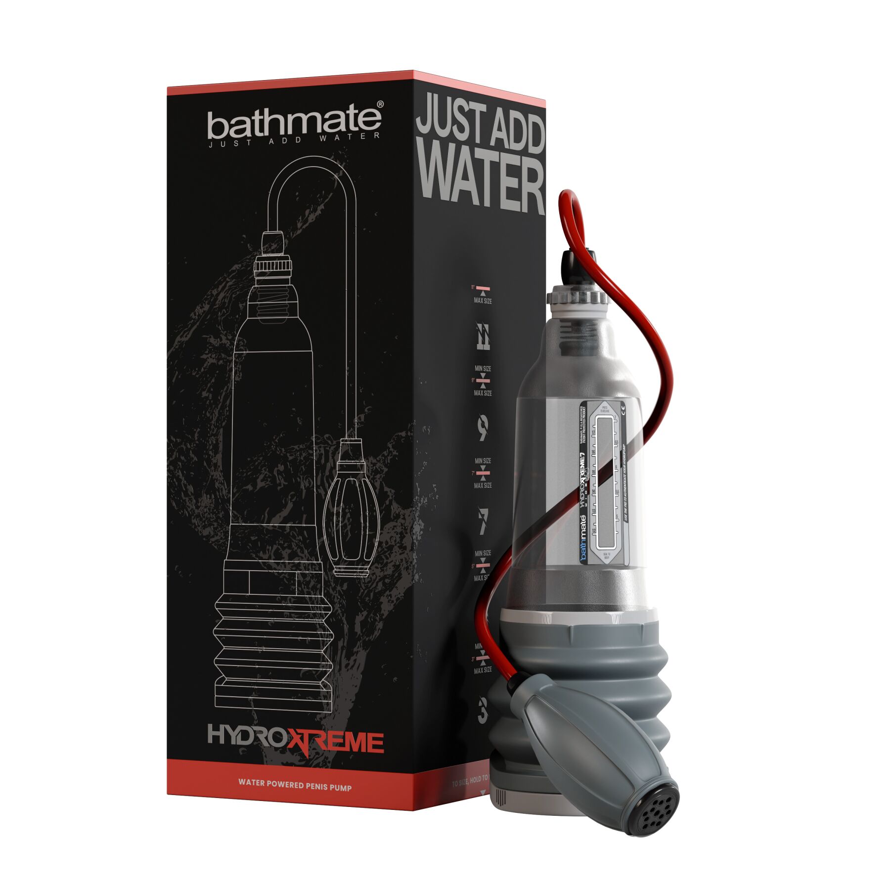 Гідропомпа bathmate hydroxtreme 7 wide boy для члена довжиною від 12,5 до 18 см, діаметр до 5,5 см Гідропомпа bathmate hydroxtreme 7 wide boy для члена довжиною від 12,5 до 18 см, діаметр до 5,5 см