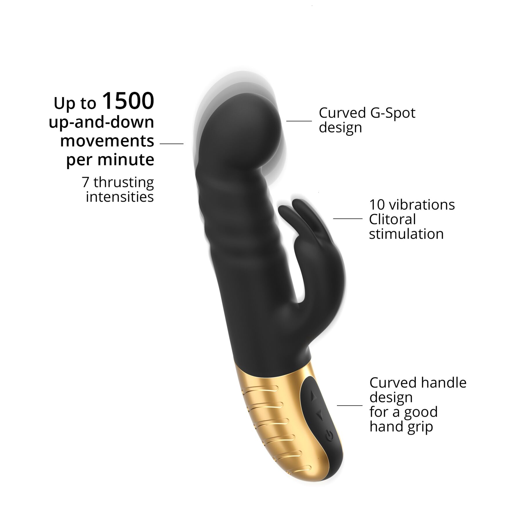 Вібратор dorcel g stormer зі зворотно поступальним рухом головки, стимуляція точки g Вібратор dorcel g stormer зі зворотно поступальним рухом головки, стимуляція точки g