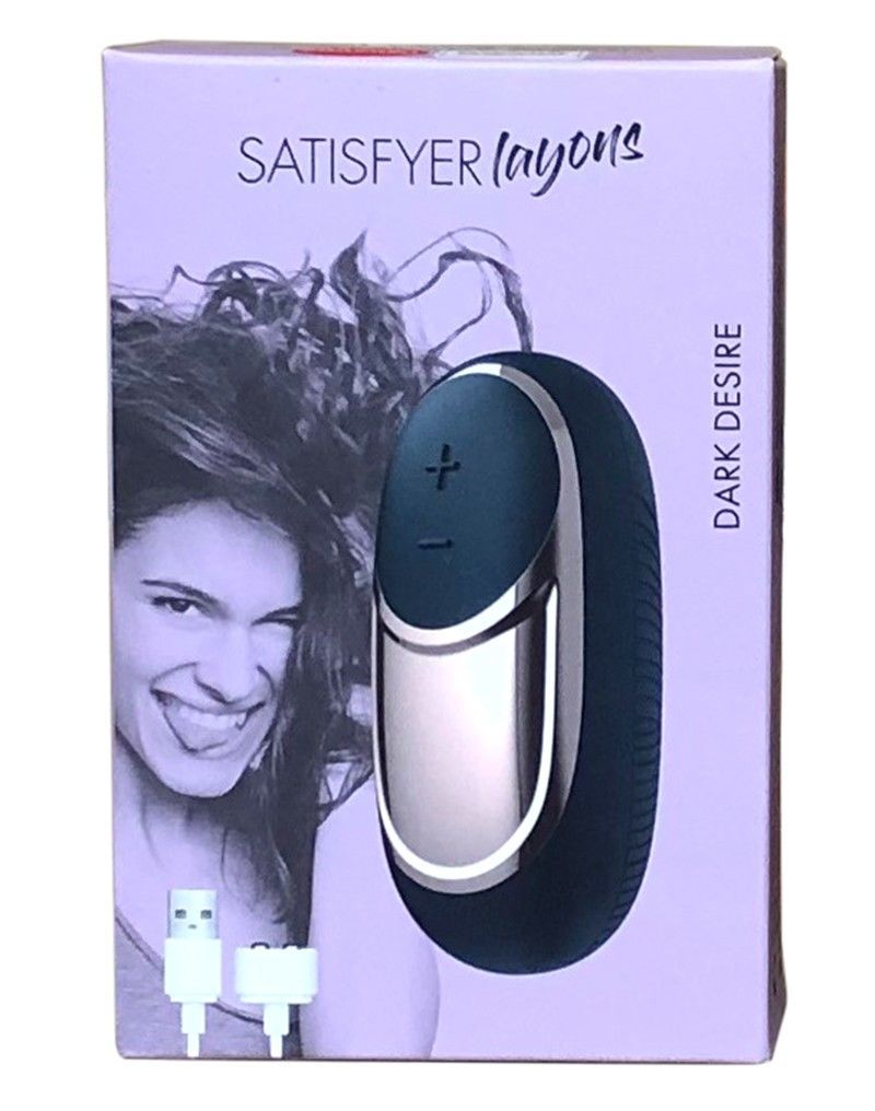 Потужний вібратор satisfyer lay on dark desire, водонепроникний, 10 режимів роботи Потужний вібратор satisfyer lay on dark desire, водонепроникний, 10 режимів роботи