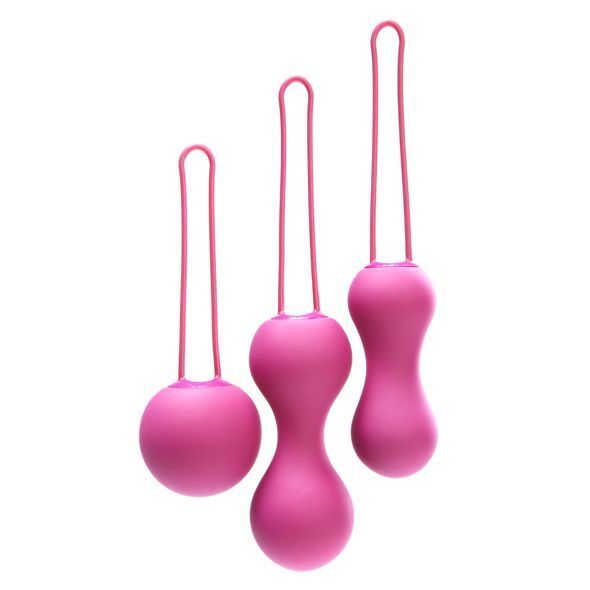 Набір вагінальних кульок je joue ami fuchsia, діаметр 3,8 3,3 2,7см, вага 54 71 100гр + подарунок косметичка Набір вагінальних кульок je joue ami fuchsia, діаметр 3,8 3,3 2,7см, вага 54 71 100гр + подарунок косметичка