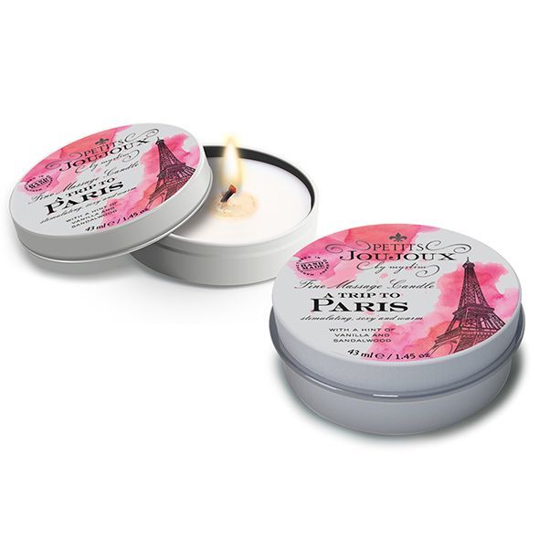 Масажна свічка petits joujoux paris vanilla and sandalwood (43 мл) з афродизіаками Масажна свічка petits joujoux paris vanilla and sandalwood (43 мл) з афродизіаками