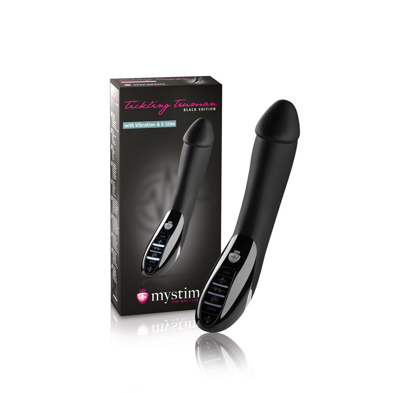 Вібратор з електростимуляцією mystim tickling truman estim black, міостимулятор Вібратор з електростимуляцією mystim tickling truman estim black, міостимулятор