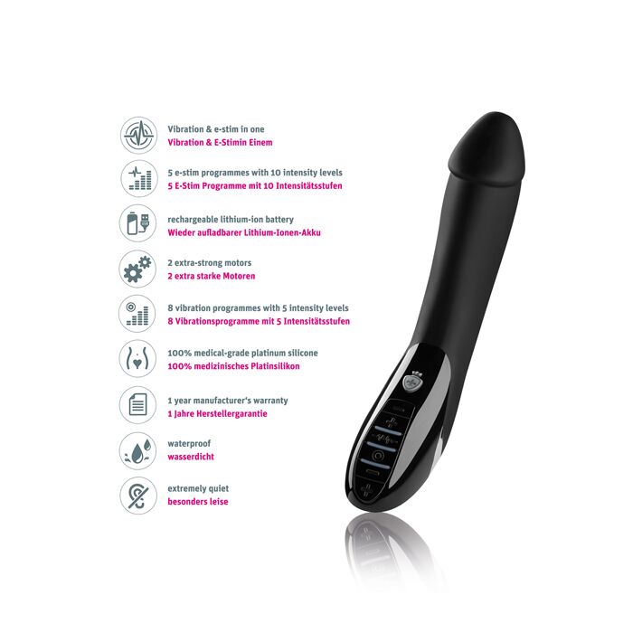Вібратор з електростимуляцією mystim tickling truman estim black, міостимулятор Вібратор з електростимуляцією mystim tickling truman estim black, міостимулятор