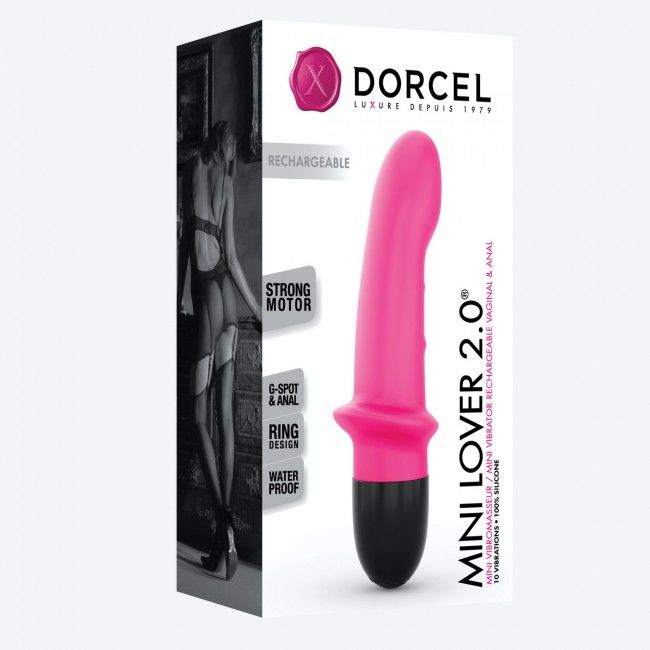 Вібратор dorcel mini lover magenta 2.0 перезаряджуваний, для точки g і масажу простати Вібратор dorcel mini lover magenta 2.0 перезаряджуваний, для точки g і масажу простати