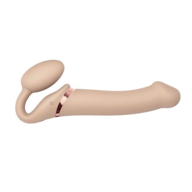 Безремінний страпон з вібрацією strap on me vibrating flesh l, діаметр 4,2 см, пульт ДК, регульований Безремінний страпон з вібрацією strap on me vibrating flesh l, діаметр 4,2 см, пульт ДК, регульований