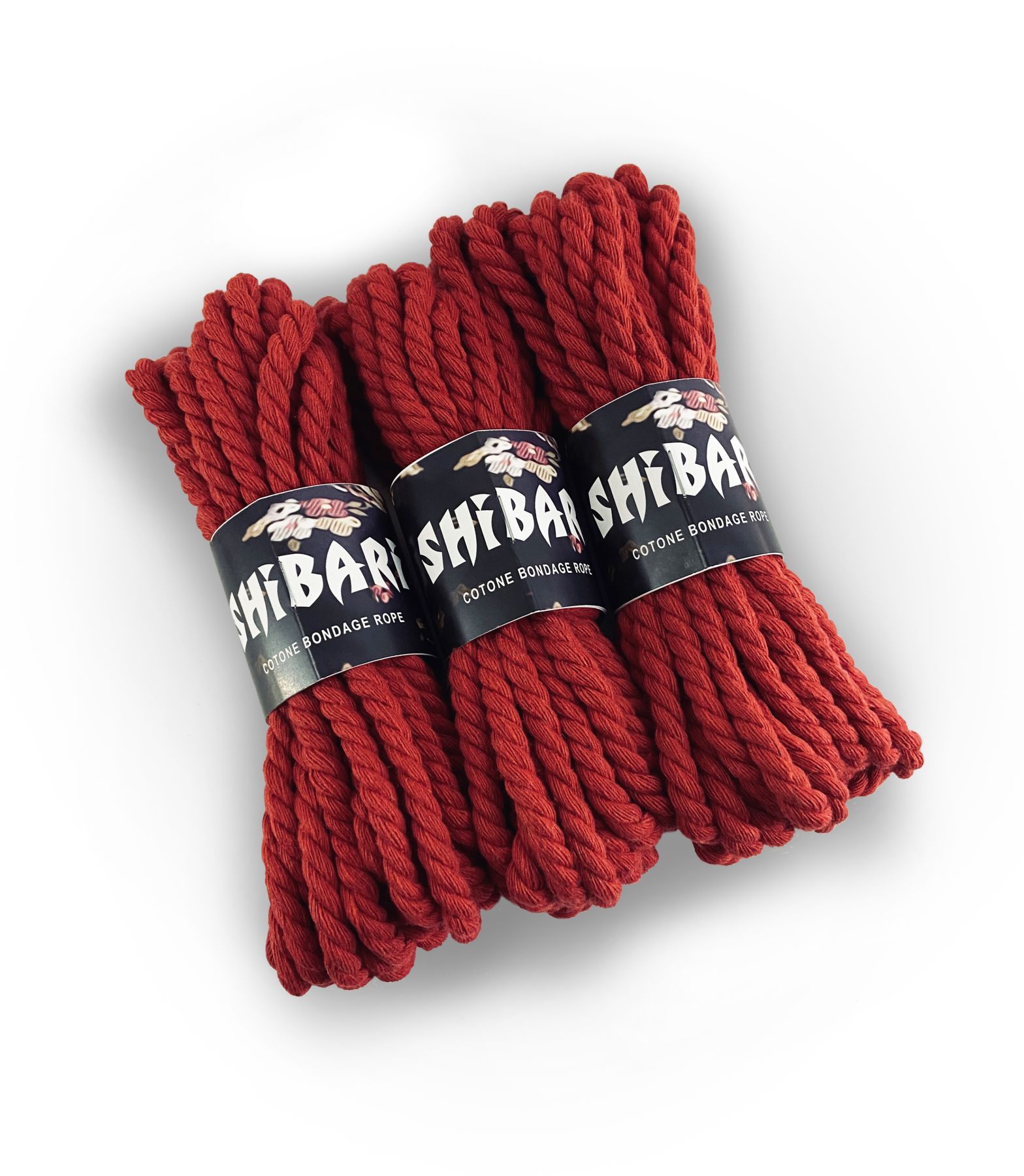 Бавовняна мотузка для шібарі feral feelings shibari rope, 8 м червона Бавовняна мотузка для шібарі feral feelings shibari rope, 8 м червона