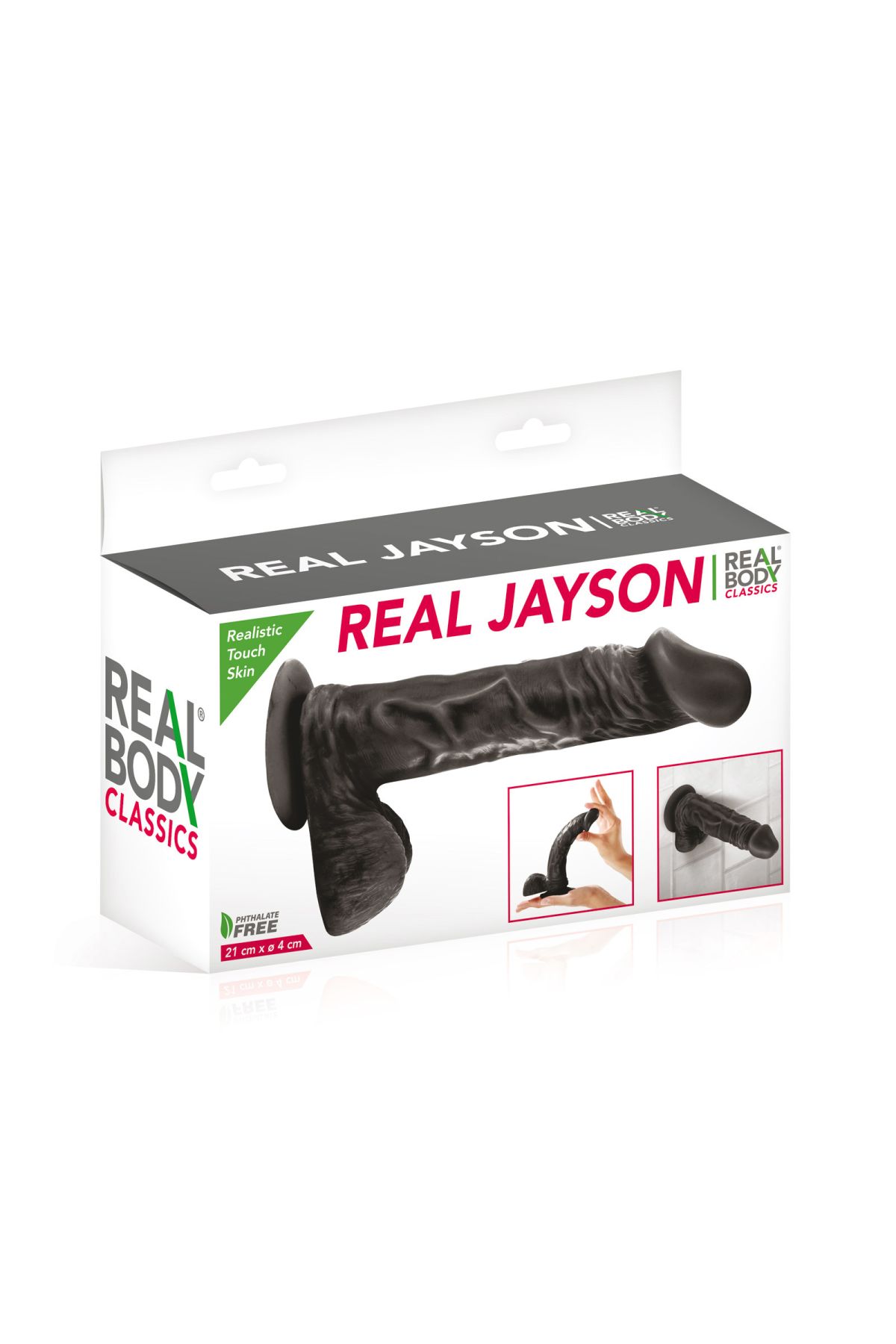 Фалоімітатор на присосці real body — real jayson black, tpe, діаметр 4 см Фалоімітатор на присосці real body — real jayson black, tpe, діаметр 4 см