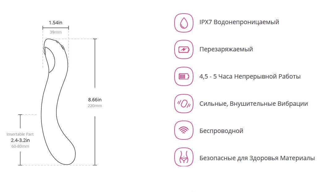 Осцилювальний смарт вібратор для точки g lovense osci 2 Осцилювальний смарт вібратор для точки g lovense osci 2