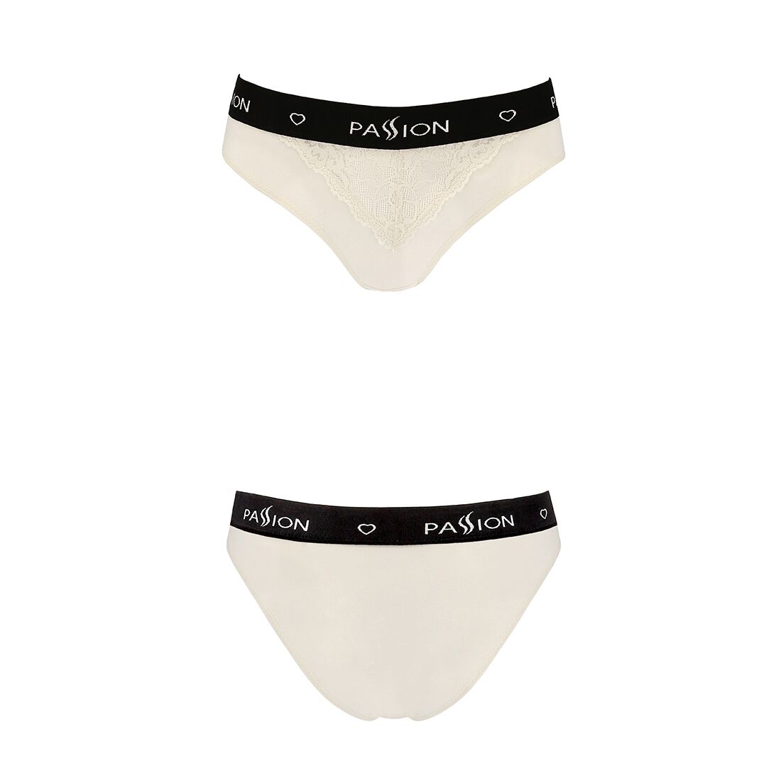 Трусики з широкою гумкою і мереживом passion ps001 panties s, ecru Трусики з широкою гумкою і мереживом passion ps001 panties s, ecru