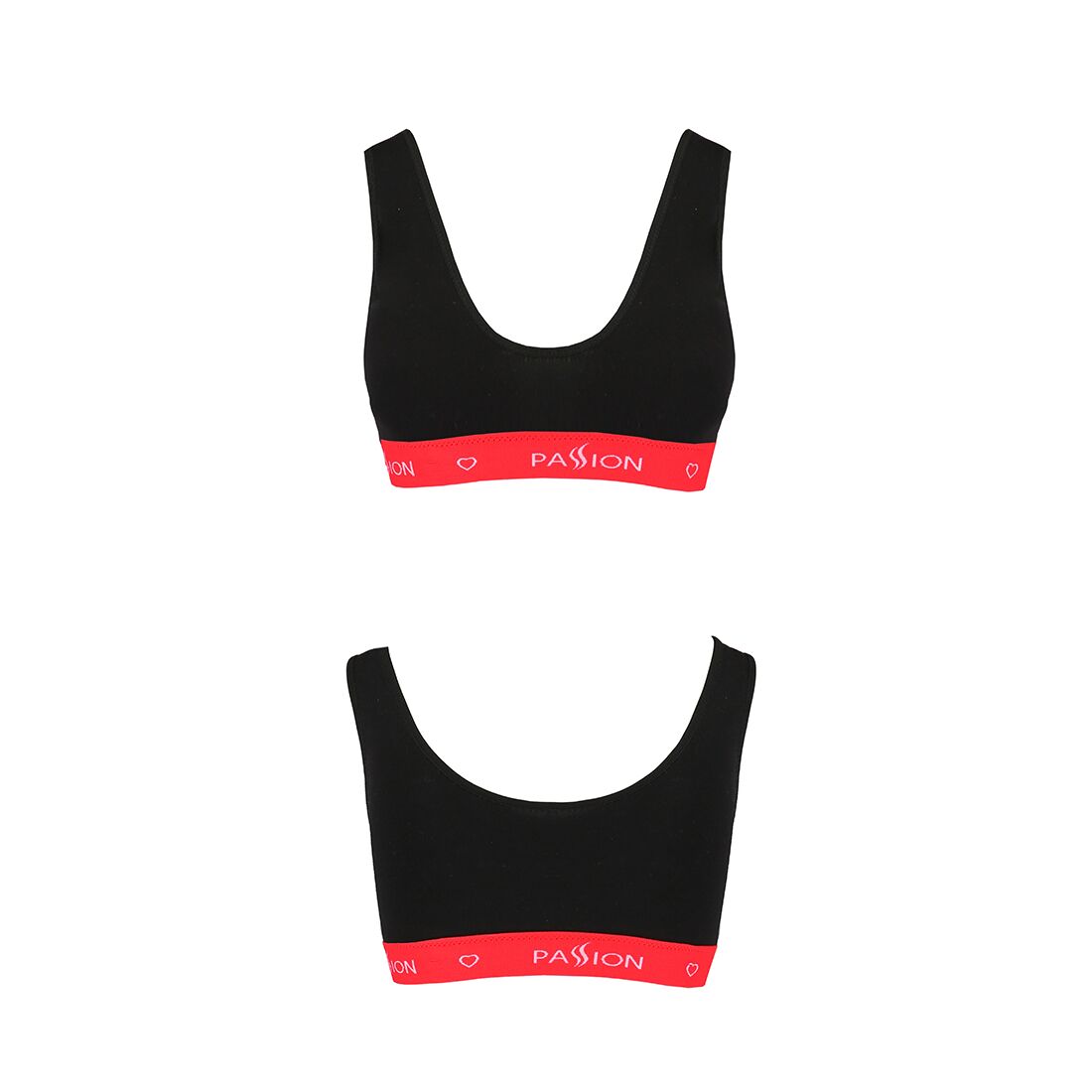 Спортивний топ на широких бретелях passion ps003 top l, black Спортивний топ на широких бретелях passion ps003 top l, black