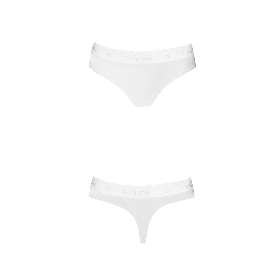 Трусики бразиліана з бавовни passion ps005 panties l, white Трусики бразиліана з бавовни passion ps005 panties l, white