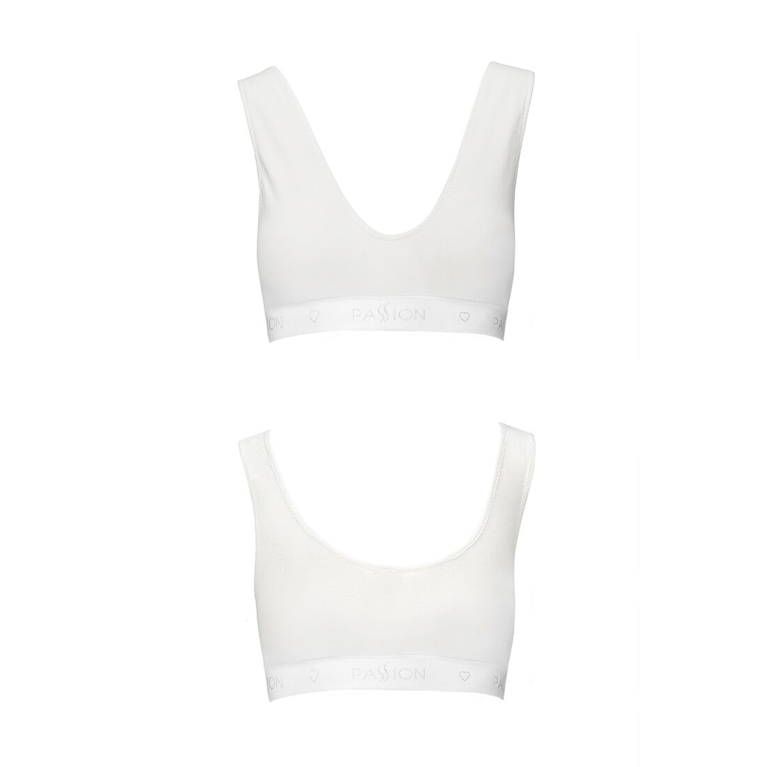 Спортивний топ з еластичної бавовни passion ps005 top m, white Спортивний топ з еластичної бавовни passion ps005 top m, white