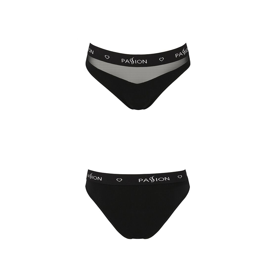 Трусики з прозорою вставкою passion ps006 panties m, black Трусики з прозорою вставкою passion ps006 panties m, black