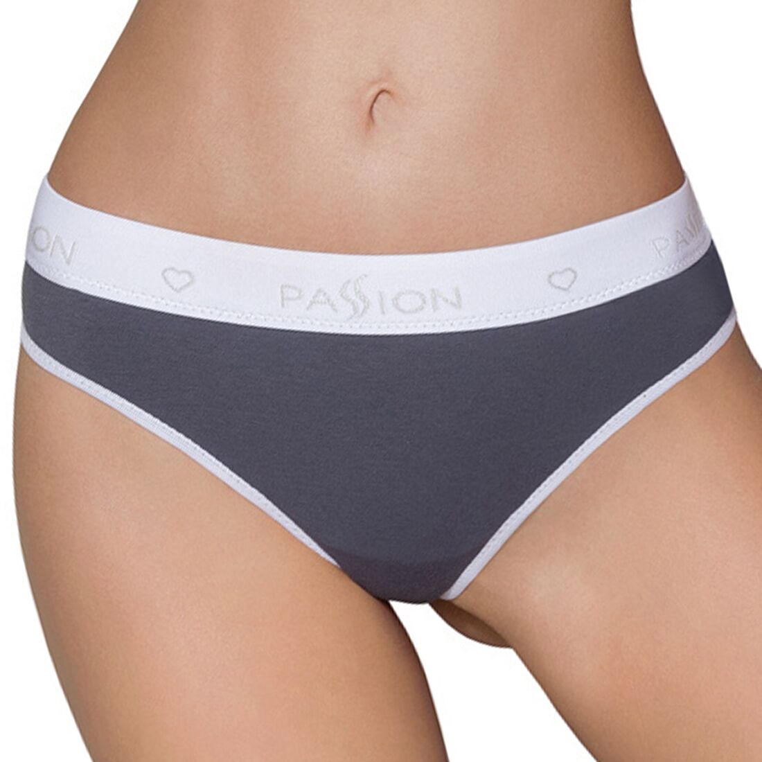 Спортивні трусики стрінги passion ps007 panties dark grey, l