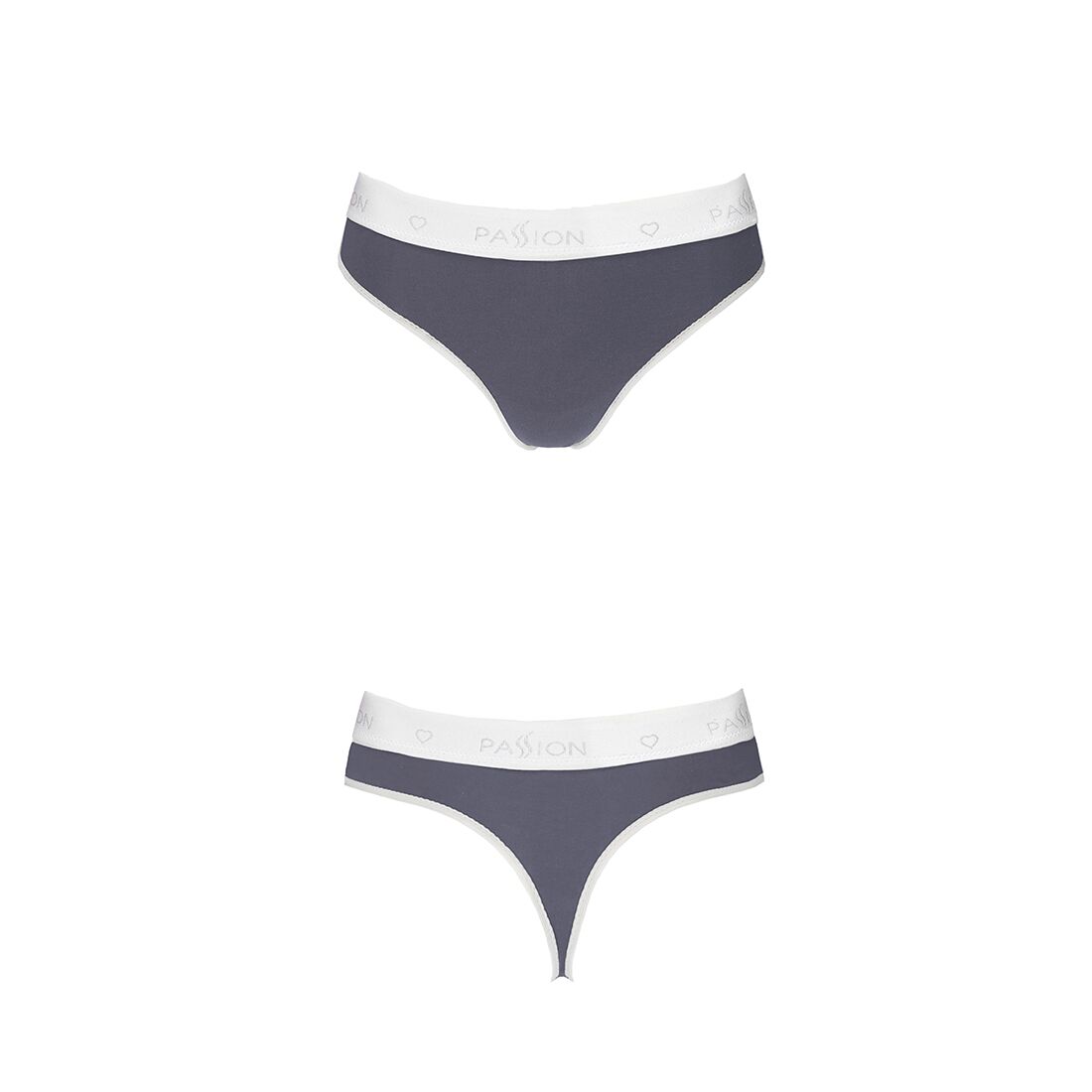 Спортивні трусики стрінги passion ps007 panties m, dark grey Спортивні трусики стрінги passion ps007 panties m, dark grey