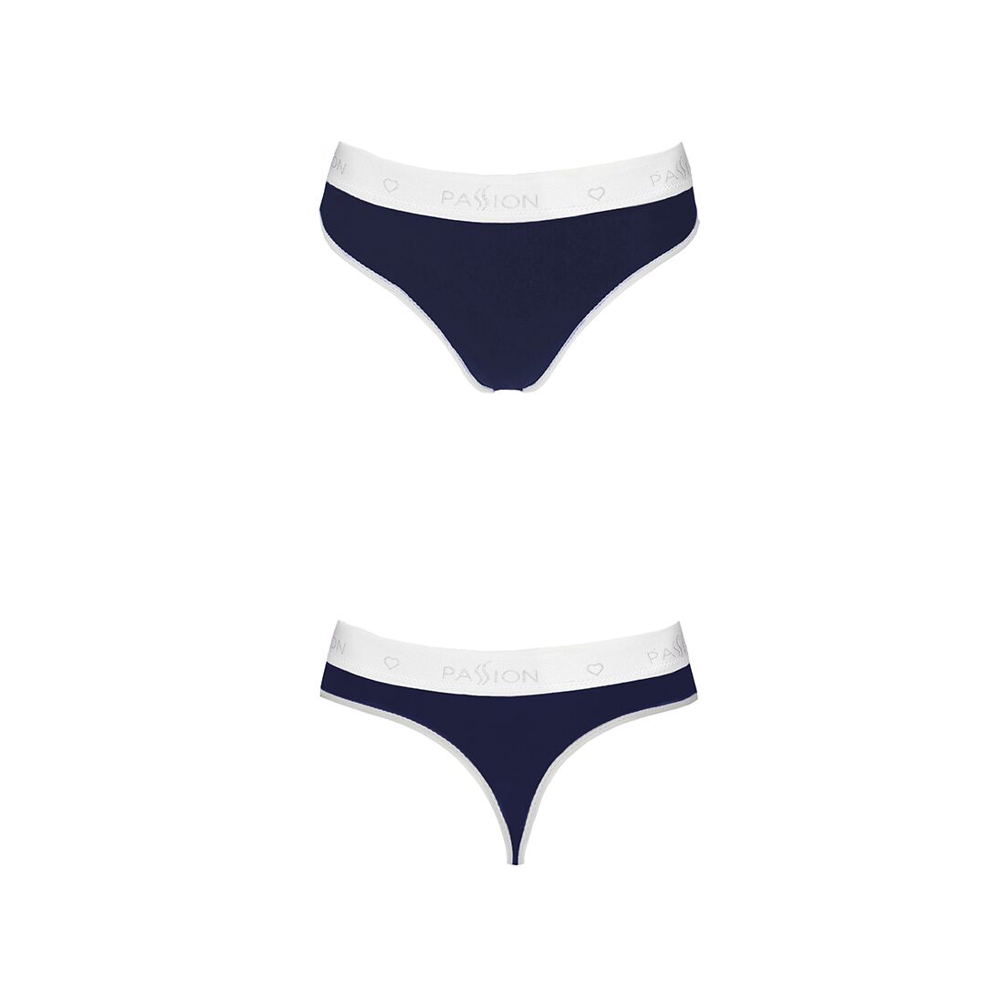 Спортивні трусики стрінги passion ps007 panties l, navy blue Спортивні трусики стрінги passion ps007 panties l, navy blue