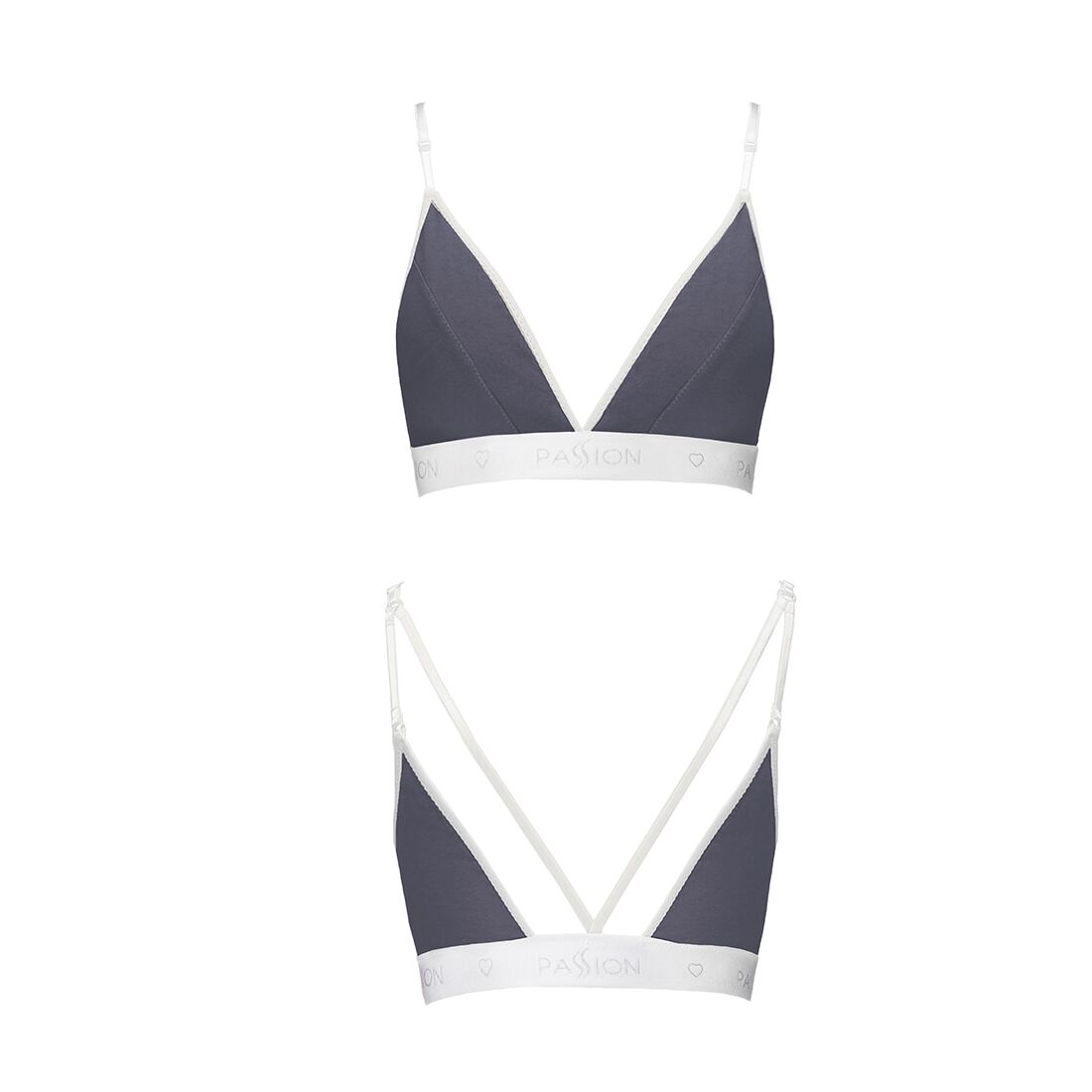 Спортивний топ з подвійними бретелями passion ps007 top m, dark grey Спортивний топ з подвійними бретелями passion ps007 top m, dark grey