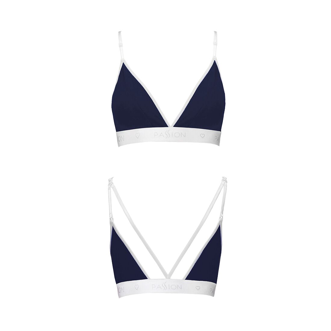 Спортивний топ з подвійними бретелями passion ps007 top m, navy blue Спортивний топ з подвійними бретелями passion ps007 top m, navy blue