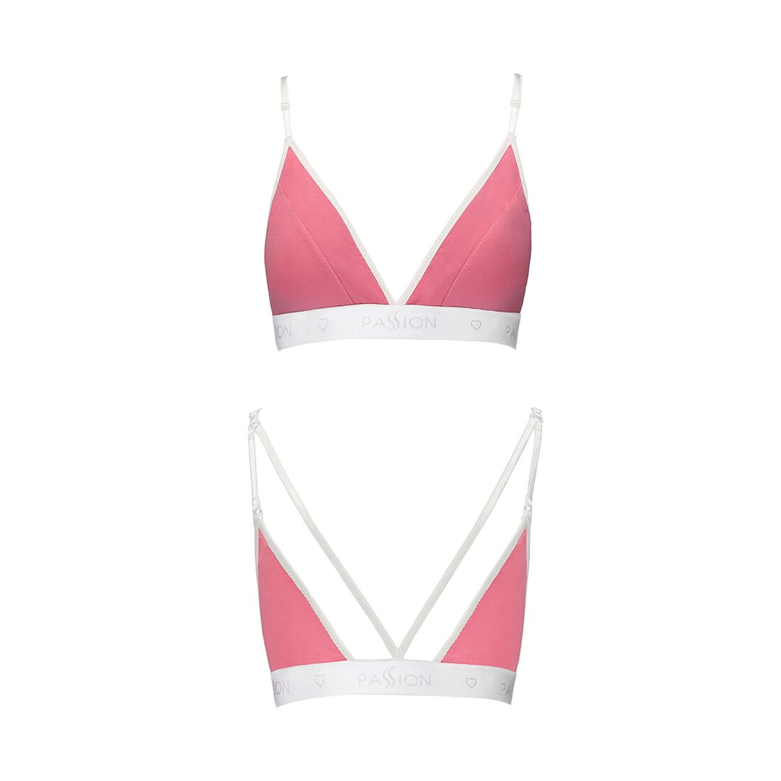 Спортивний топ з подвійними бретелями passion ps007 top xl, pink Спортивний топ з подвійними бретелями passion ps007 top xl, pink