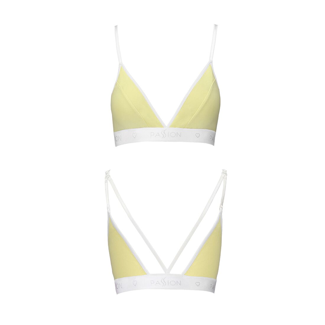 Спортивний топ з подвійними бретелями passion ps007 top xl, yellow Спортивний топ з подвійними бретелями passion ps007 top xl, yellow