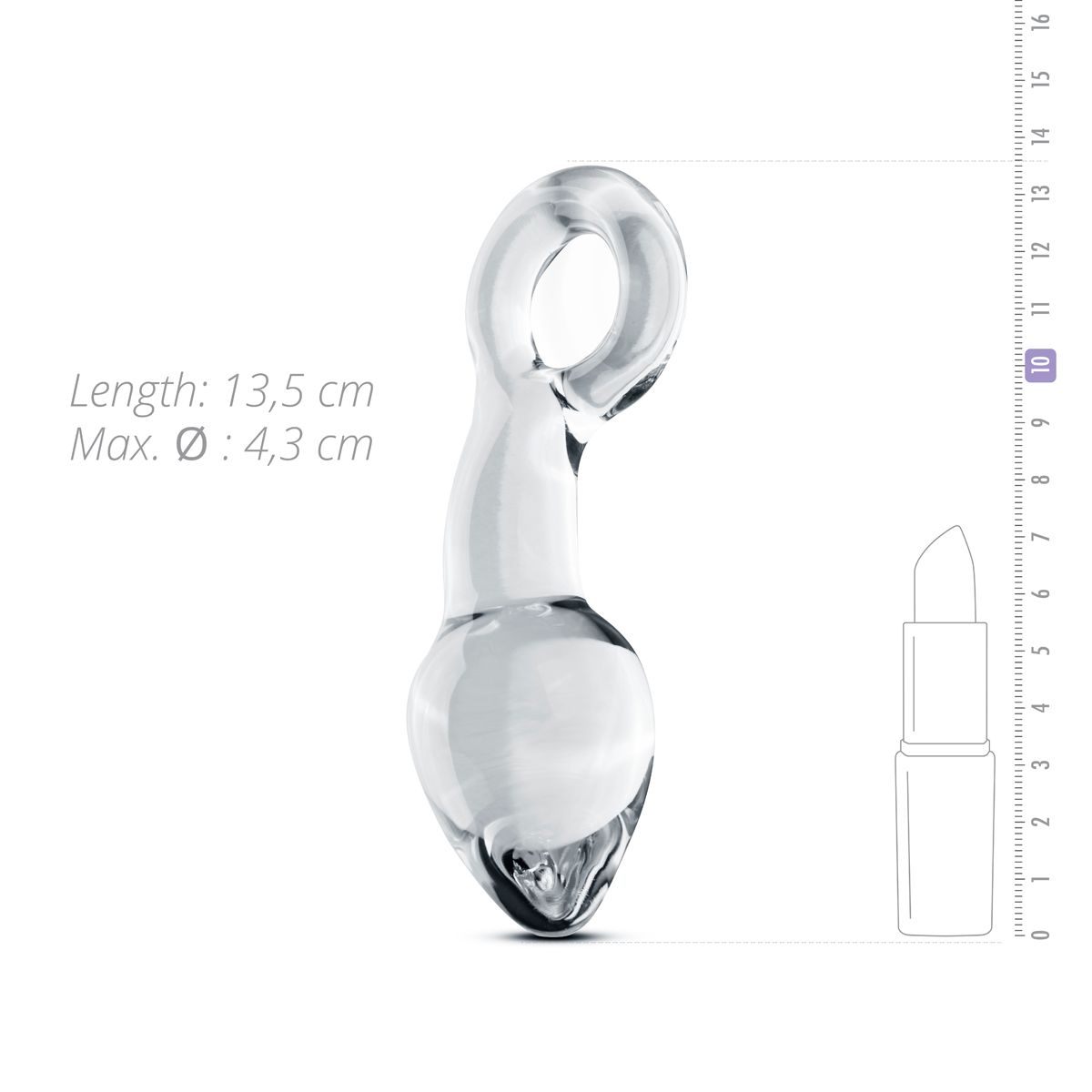 Скляний стимулятор простати gildo glass prostate plug no. 13 Скляний стимулятор простати gildo glass prostate plug no. 13