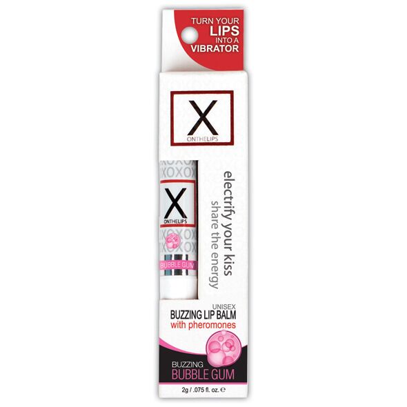 Стимулювальний бальзам для губ унісекс sensuva – x on the lips bubble gum з феромонами, жуйка Стимулювальний бальзам для губ унісекс sensuva – x on the lips bubble gum з феромонами, жуйка