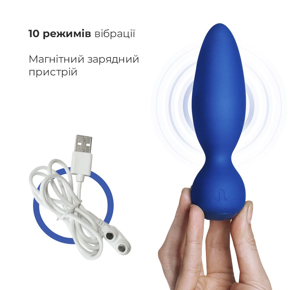 Анальна вібропробка adrien lastic little rocket макс. діаметр 3,5 см, soft touch Анальна вібропробка adrien lastic little rocket макс. діаметр 3,5 см, soft touch